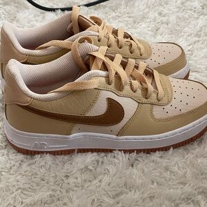 Nike Kids Sneakers - Brown and White